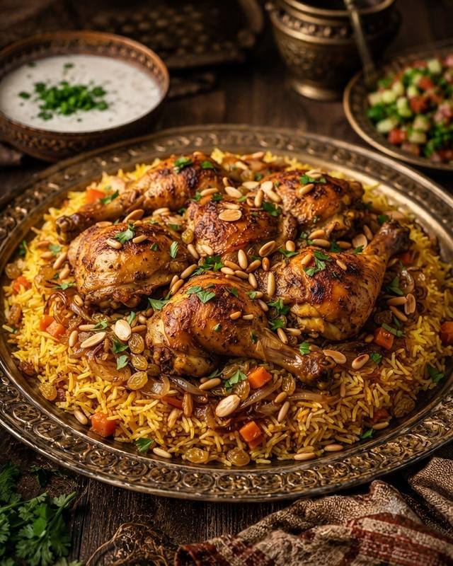 كبسة دجاج (دجاجتين)