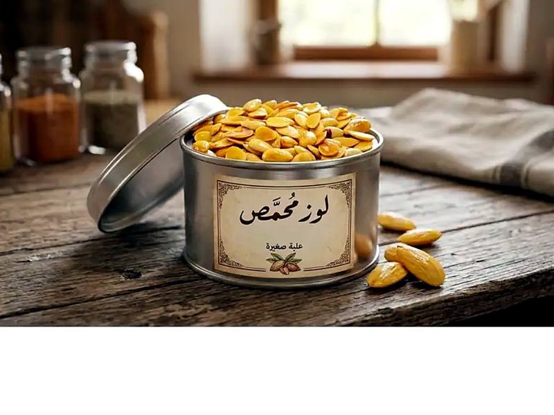 لوز محمص (علبة كبيرة)