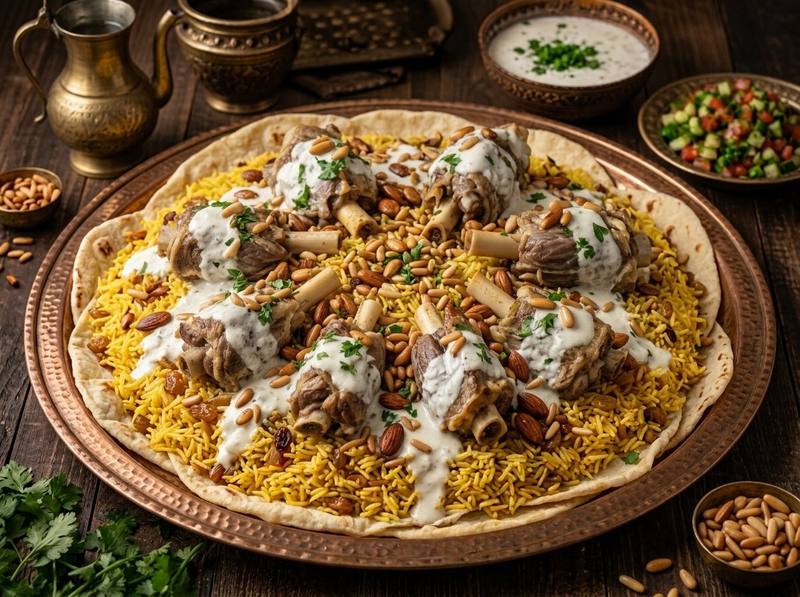 منسف لحم (6 قطع)