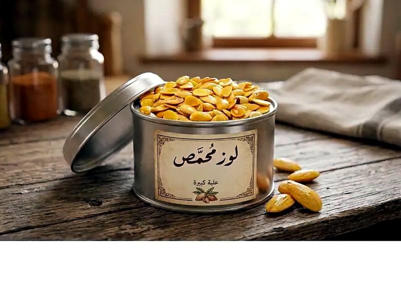 لوز محمص (علبة صغيرة)